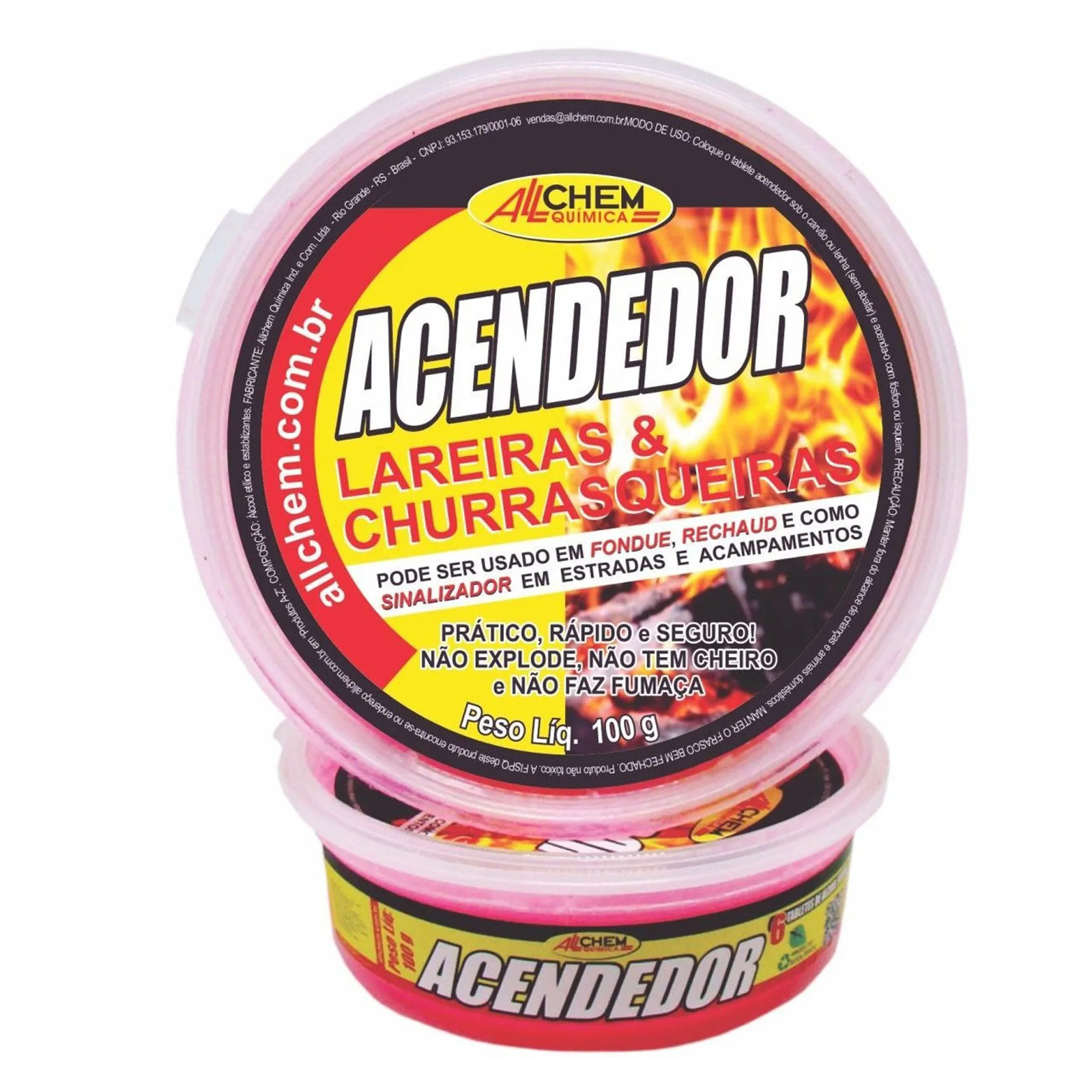 ACENDEDOR DE LAREIRAS E CHURRASQUEIRAS ALLCHEM 100G