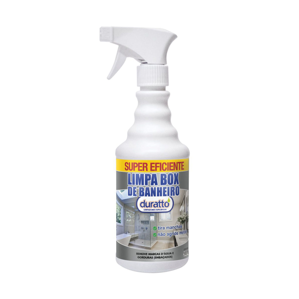 LIMPA BOX DE BANHEIRO SPRAY 500ML - DURATTO